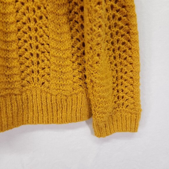 Madewell Wool Alpaca Blend Pullover Sweater Size Medium Windemere Pointelle - Picture 7 of 16